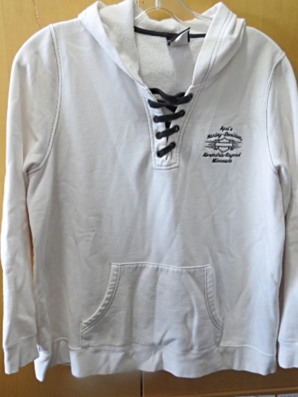 Ladies White Harley Davidson Hoodie size 1X
